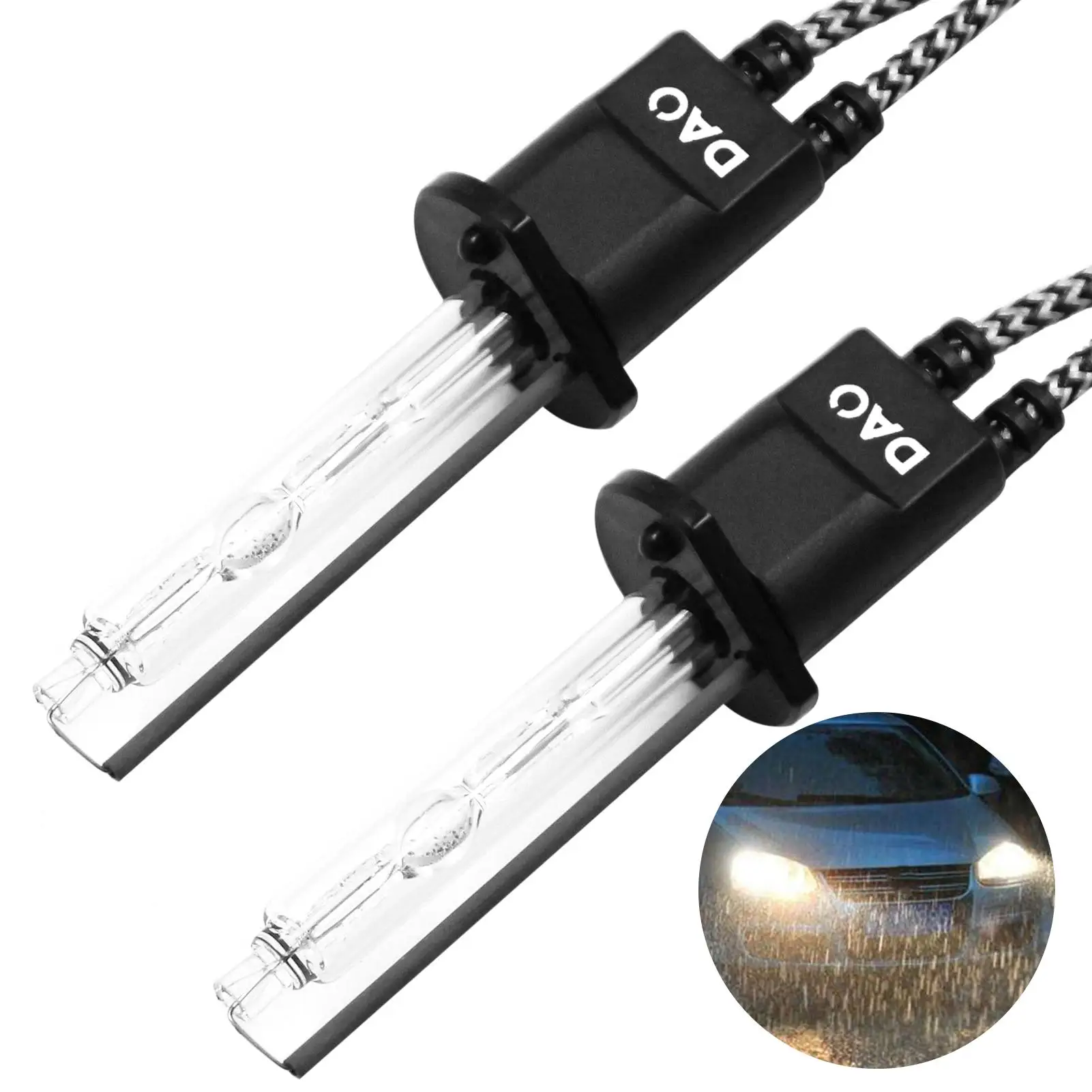 2Pcs H1 H7 5500K/6500K Auto Headlight HID Xenon Bulb Lamp Universal energy-saving High Brightness Car Vehicle Truck SUV ATV Lamp