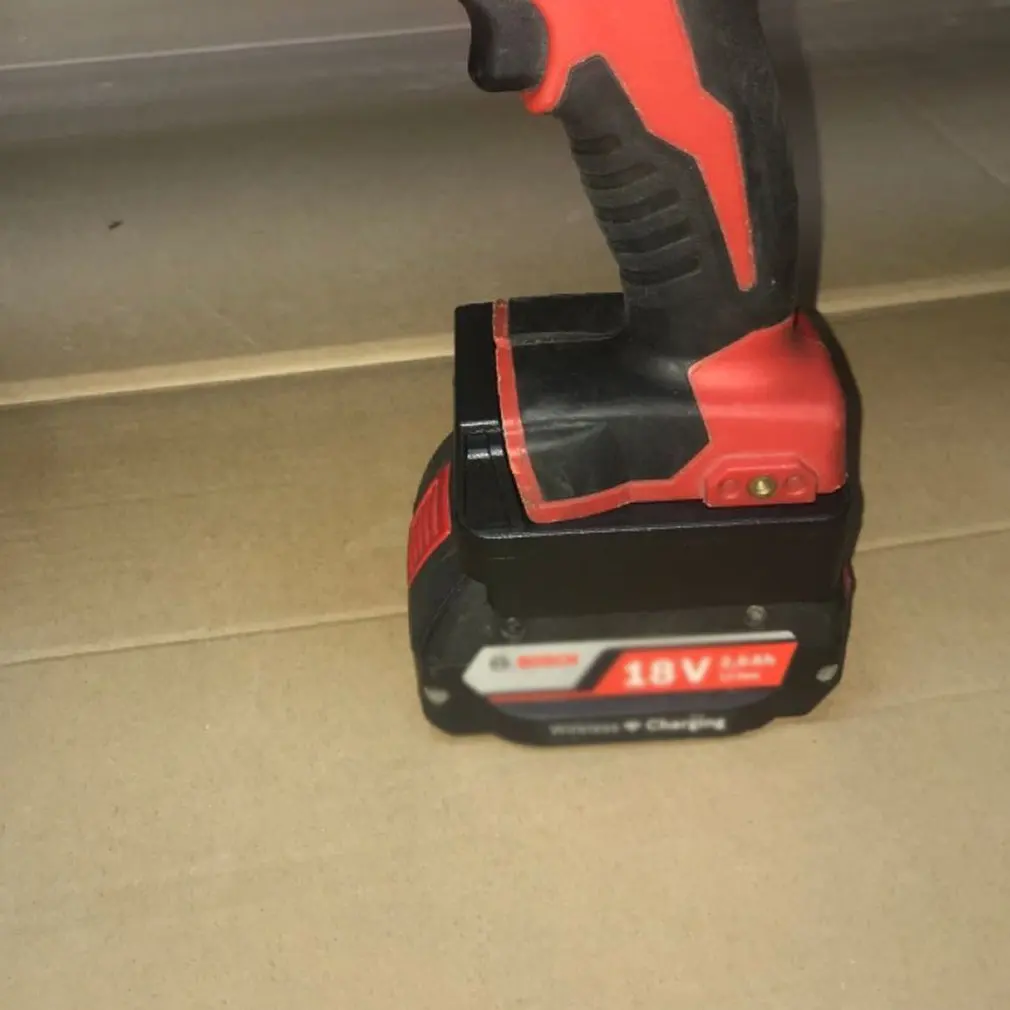 Adaptador para bateria de lítio bosch, 18v, plástico de alto desempenho, grande confiabilidade, ferramenta elétrica, adaptador portátil para bateria de lítio