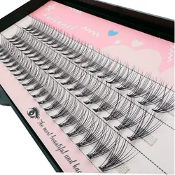 10D 60 Clusters/Box Cluster Eyelashes,Thick Individual Eyelash Extension Eyelashes Bunches Professional Makeup False Eyelashes