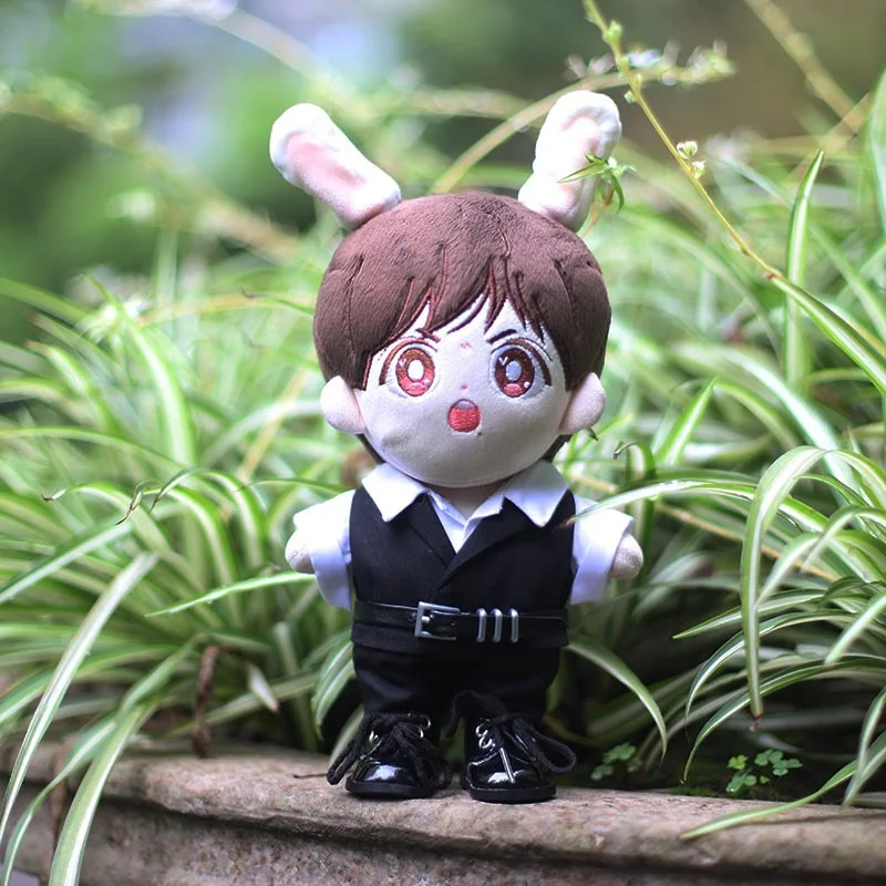 20cm Xiao Zhan Doll Clothes Brand Endorsement Black Vest Suit 20cm Doll Clothes The Same Paragraph as Xiao Zhan