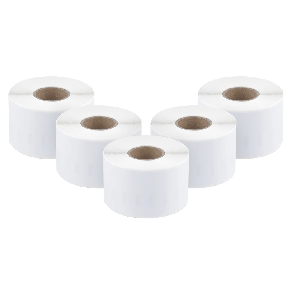 

5 Roll Dymo 99018 Compatible Address Label Printer Labels Rolls - 38mm*190mm - Address Sticker- (110 Labels/Roll)