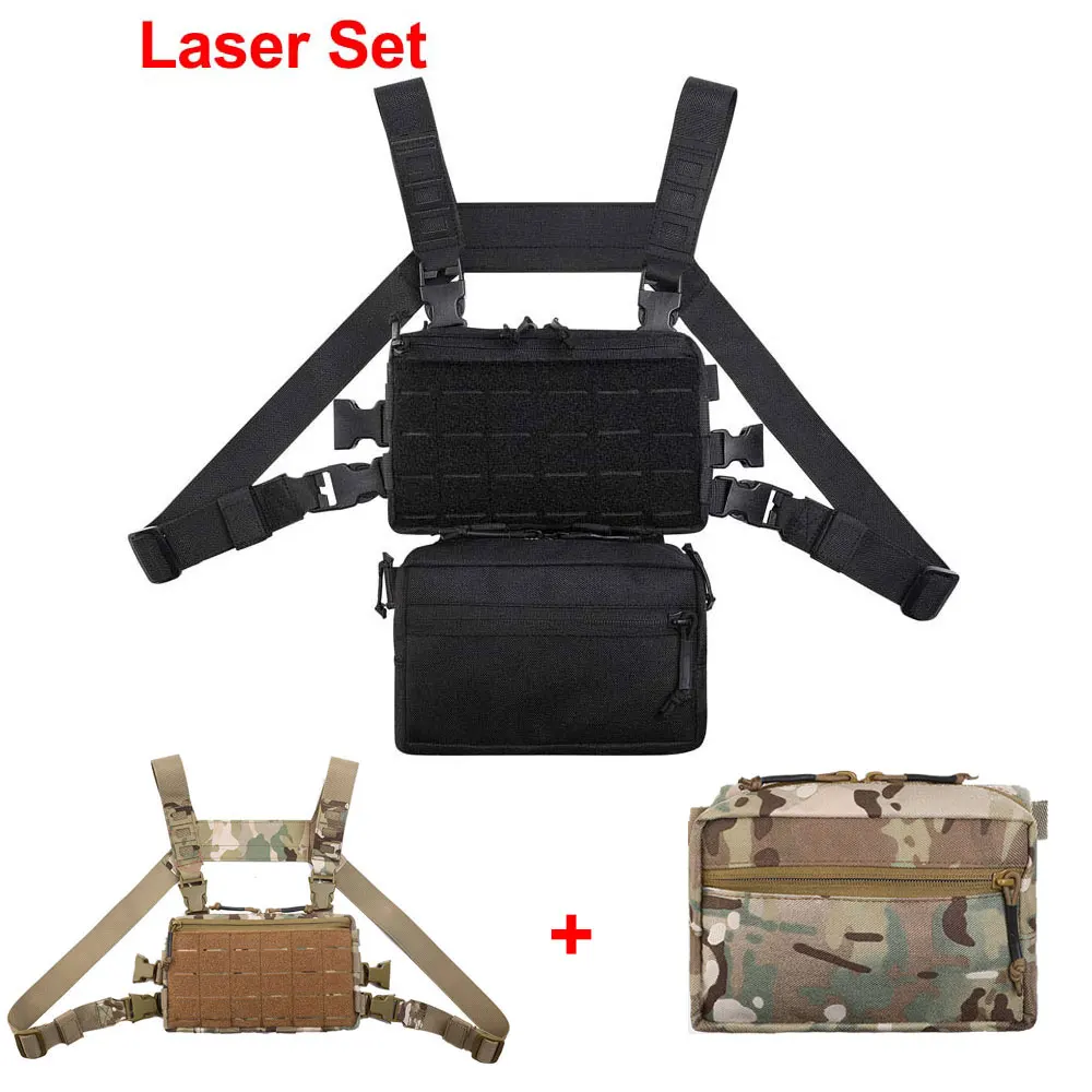 1000D Nylon Molle Webbing Chest Bag Sport EDC Packets Men Military Waterproof RestopTactical Backpack Hunting Sling Bag XA623D