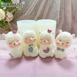 4 Styles 3D Sheep Silicone Mold For Cake Decorating Tools Candle Making Dessert Cake Molds Form Plaster Decoration Mould S0661YT