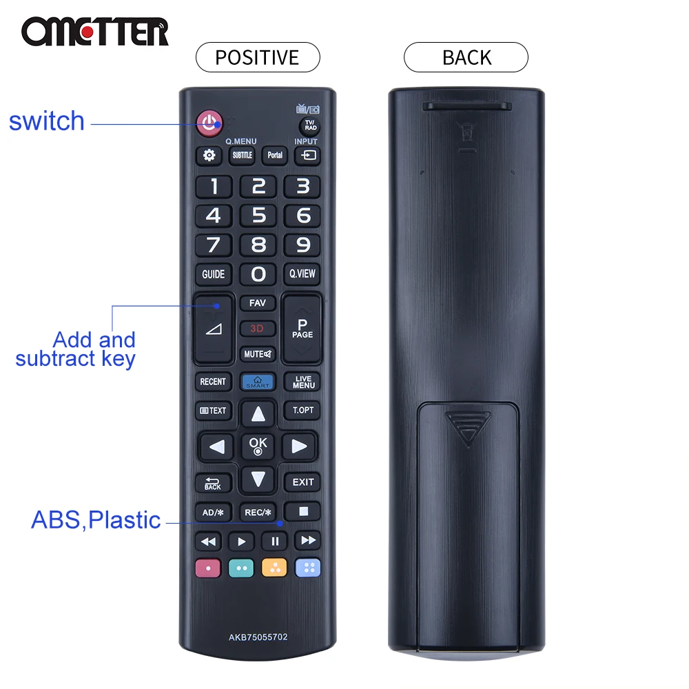 Cocok untuk LG Remote Control TV 3D AKB75055702 32LH604T 32LH604T 43LH600T 43LH600T