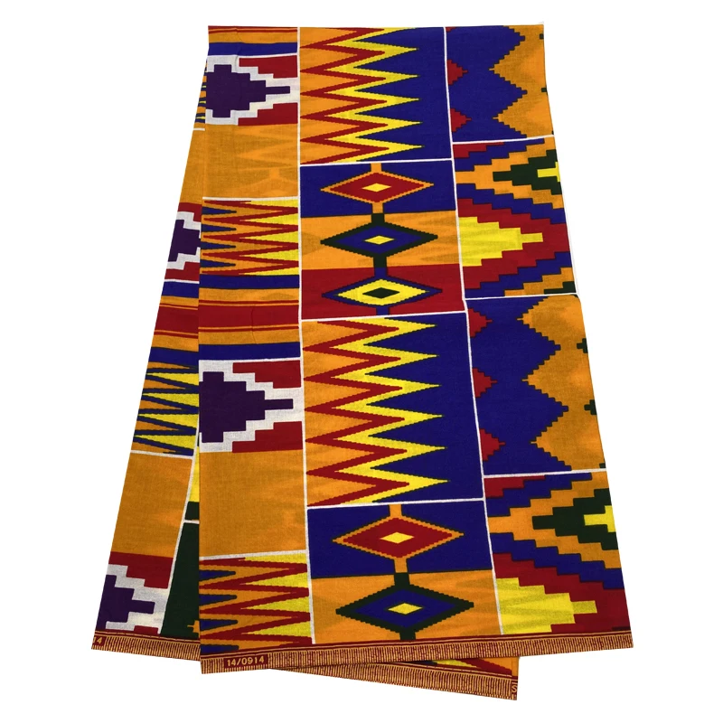 100% Cotton Guaranteed Real Wax Africa Ankara Print Kente Fabric Sewing Dress Tissu Patchwork Making Craft Loincloth Top Quality