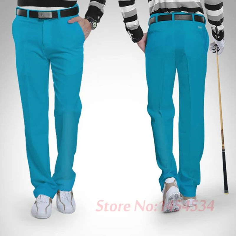 4XL~3XS Quality Thin Men Slim Dry Fit Long Full Pants Waterproof Sportswear Golf/Tennis Trousers Male Clothing