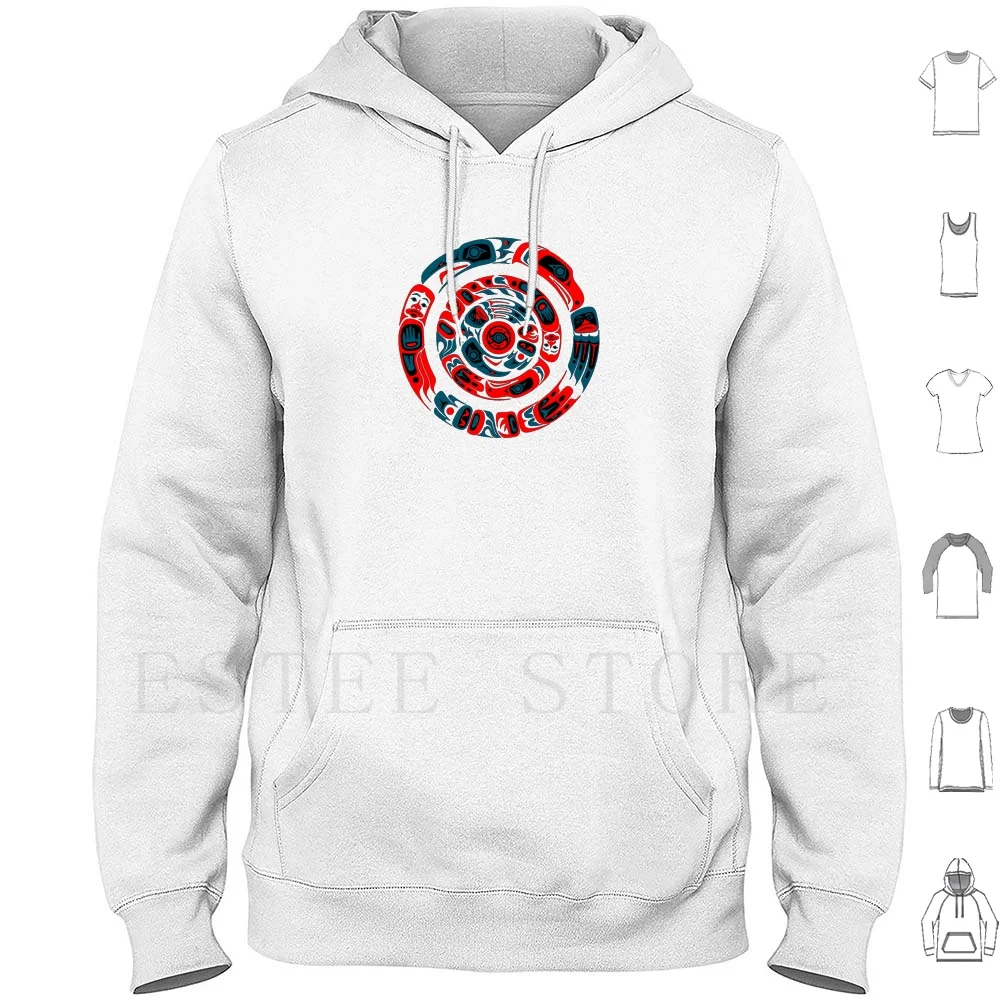 Sudadera con capucha de verano de manga larga con motivos tribales nativos indios americanos Hopi Zuni Navajo del suroeste Inuit