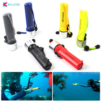 New Professional Underwater Diving Flashlight 2000LM Q5 LED Scuba Dive Flash Torch Lighting Light Waterproof Portable Lantern