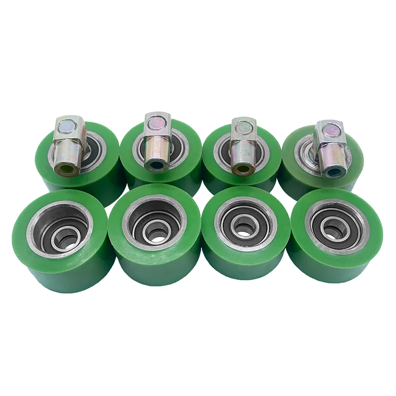 10 قطع من ماكينة تغليف باربران عجلة مطاطية مستوردة من مادة السيليكون مع عمود سبع كلمات ولا تحتوي على رمح #6