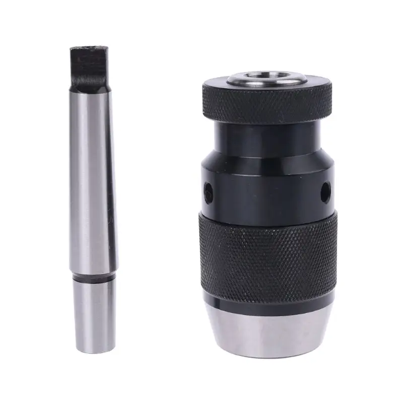 

2pcs/set MT2 B16 Self Tightening Drill Chuck 1-16mm Clamping Arbor Keyless For MK2 Lathe Milling Drilling Machines