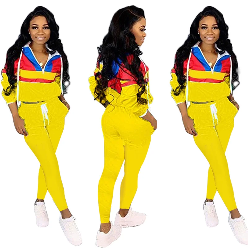 

Autumn Winter Long sleeve Casual Two Piece Sets For Women Hoodies Long Pants Suits Ladies Streetwear Sporting Tracksuit Outfit