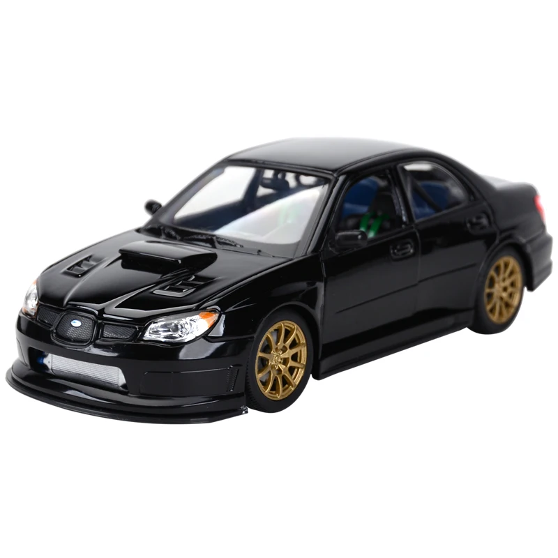 Welly 1:24 Subaru Impreza Alloy Performance Racing Car Model Diecast Simulation Metal Toy Sports Car Model Collection Kids Gifts