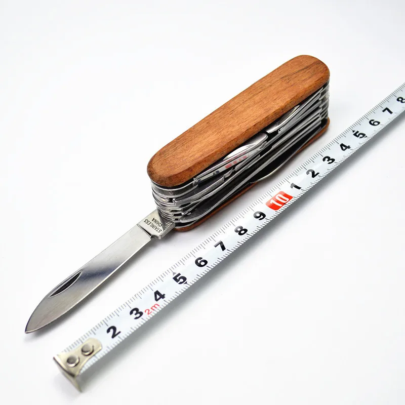 Outdoor stainless steel multipurpose tools, Multi-purpose folding knife, Swiss Knife, Camping knife,