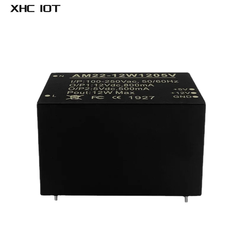 12W AC-DC Dual-Output Buck Power Supply Module 100~250VAC To 12V  800mA  For Led Lamp Industry XHCIOT AM22-12W1205V