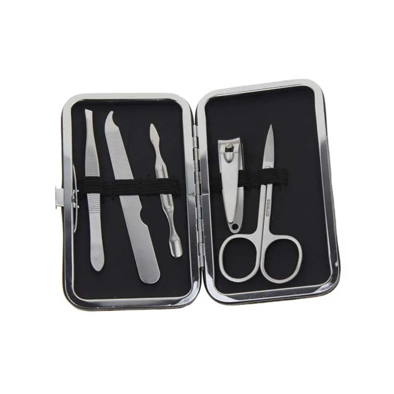 Zestaw narzędzi do manicure 5 w 1, miękki pokrowiec, podróżny, domowy zestaw narzędzi dla kobiet, mężczyzn, dziewcząt, chłopców, świąteczny prezent urodzinowy, świąteczny