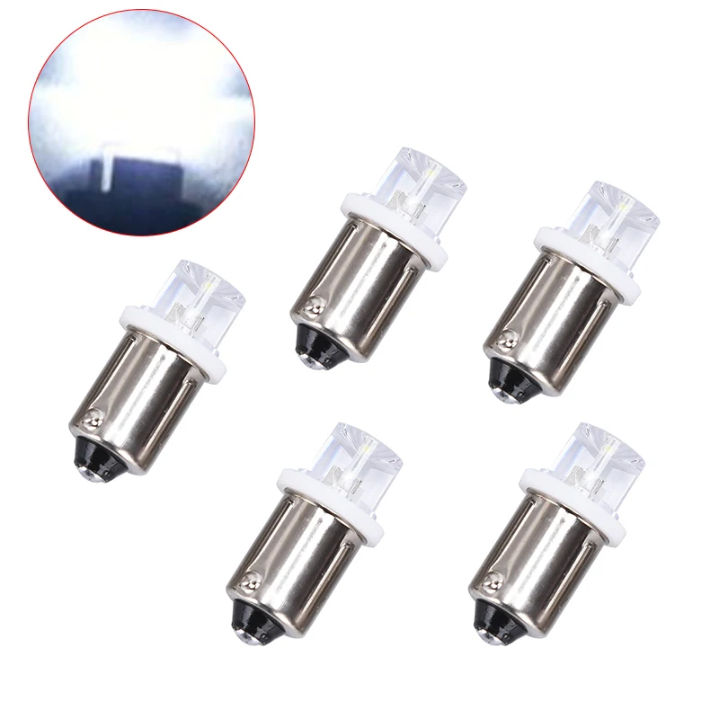 

5pcs BA9S LED Indicator Bulb License Plate Bulb Instrument Bulb Detector Lamp