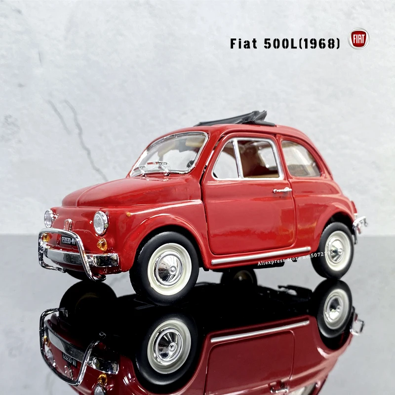 

Bburago 1:24 Новый 1968 Fiat 500L Кабриолет моделирование, брелок для автомобильных ключей, Модель Коллекция подарков игрушки, детские кубики, игрушки для мальчиков