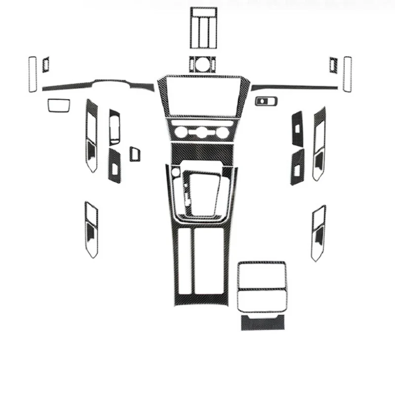 

Fit For VW Arteon CC 2017-2019 Modified Special Carbon Fiber Interior Gear Shift Center Control Decoration Suit Car Accessories