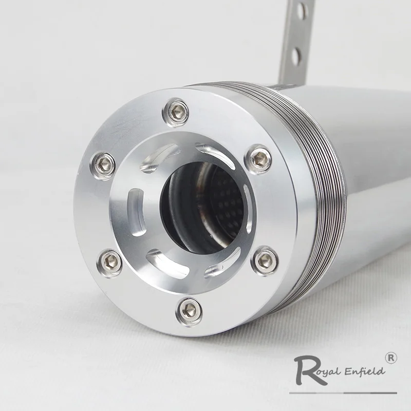 Universal 38-45mm Motorcycle Muffler Exhaust Retro Vertical Back Pressure Case GY6 CBR CBR125 CBR250