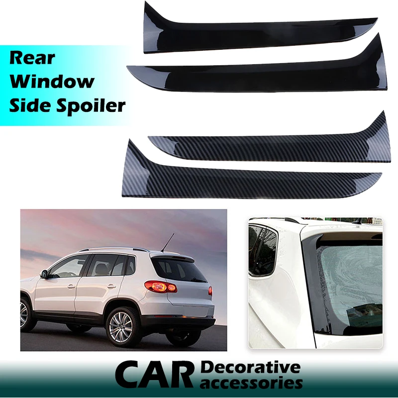 

Rear Window Side Spoiler Tail Fin Canards Splitter Fit For VW Tiguan MK1 2007-2016 Car Accessories Decoration Diffuser