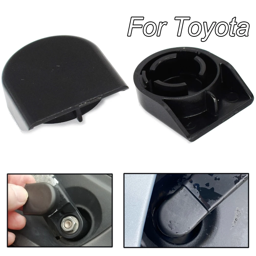 2X Car Front Windscreen Wiper Arm Nut Cap Bolt Cover For Toyota Hilux Supra Tacoma Tercel Starlet Aygo Yaris Echo Pickup Tundra