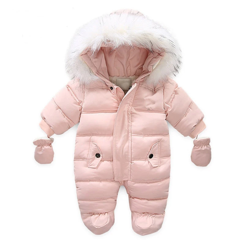 2024 New Born Baby Winter Clothes Baby Jumpsuit  Hood Inside Fleece  Baby Girl Clothes Baby Boy Clothes Baby Clothes Baby Romper