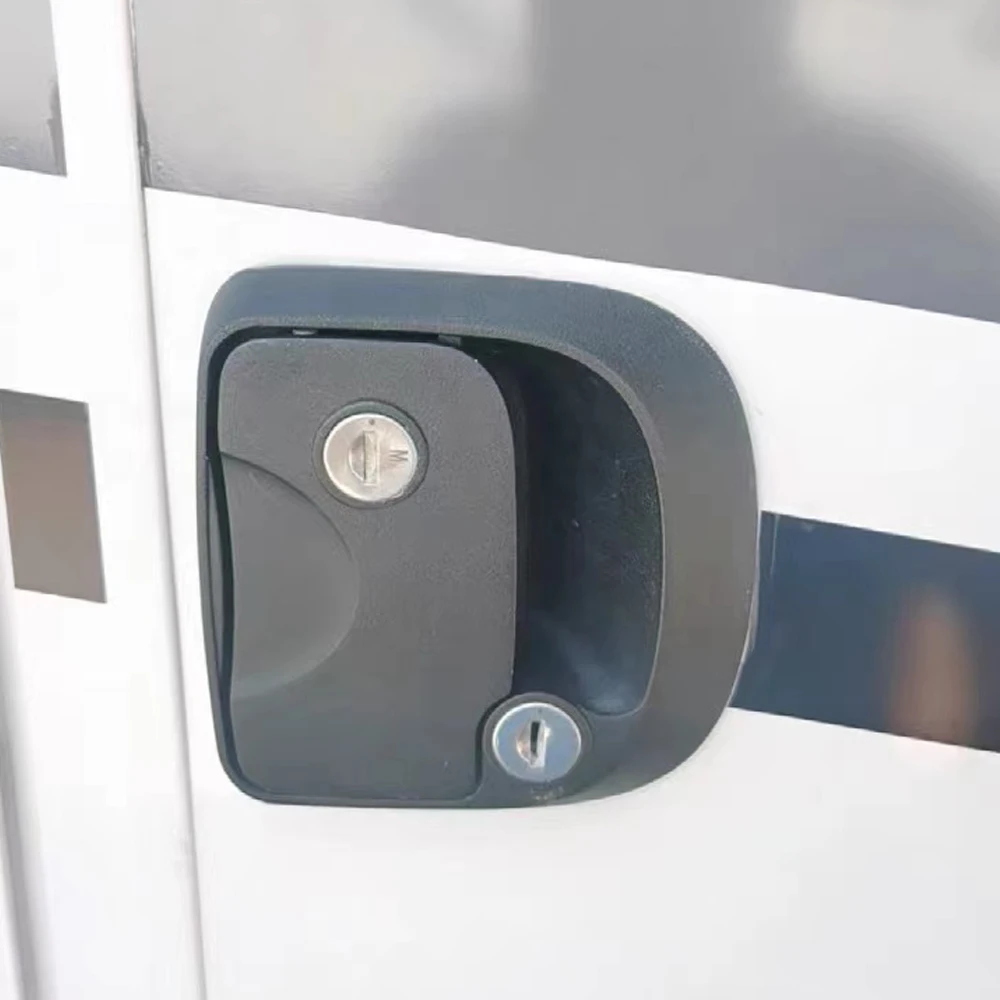 

RV Camper Trailer Entry Door Lock Door Latch Handle with Keys Camper Accessories Double Open Door Lock