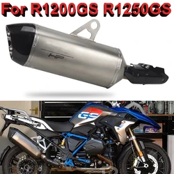 For R1200gs R1250gs ADV Motorcyle Exhaust Muffler with DB Killer Cutoms Hand Made Escape with Carbon Fiber Heat Shield