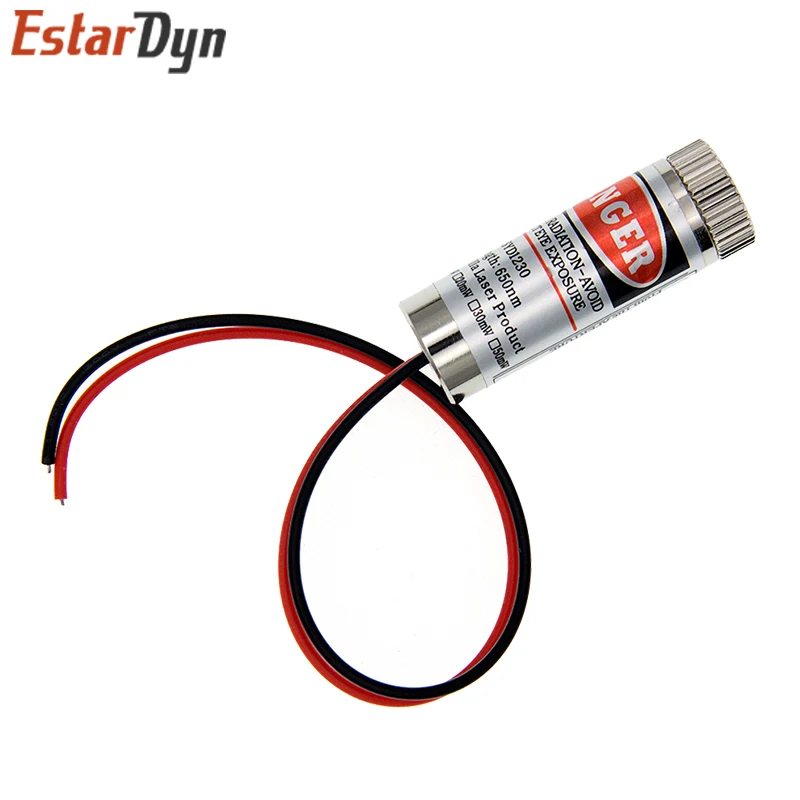 650nm 5mW Red Point / Line / Cross Laser Module Head Glass Lens Focusable Industrial Class