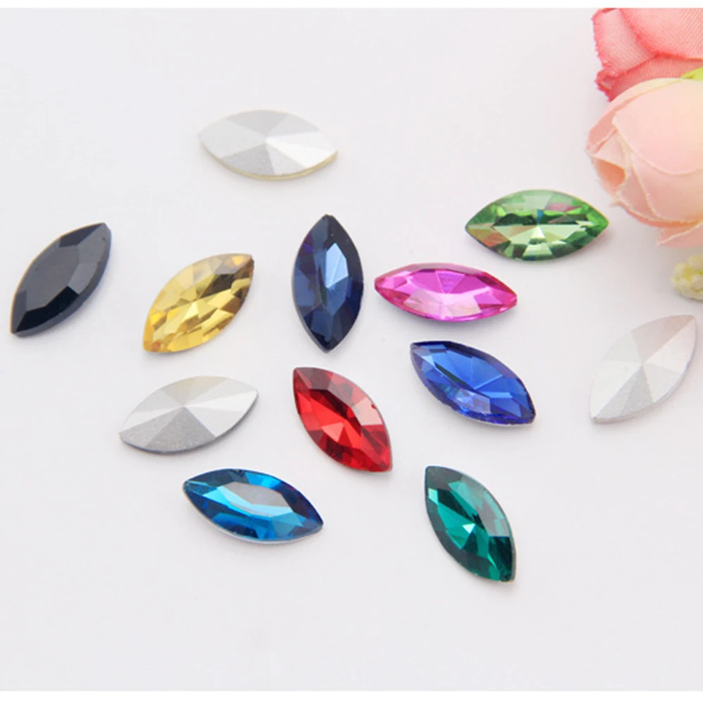 Top Garment Gems Glitter Crystals Piontback Rhinestones Strass Trim Non Hotfix Nails Stones Glue On Rhinestones for Clotthes