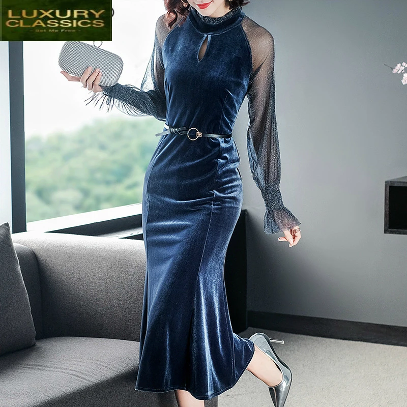 

Summer Dress Women Spring Elegant Party Dress Office Ladies Office Wear Long Sleeve Dresses Fall 2021 Vestidos LWL1660