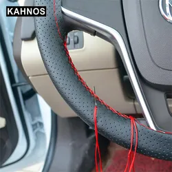 car steering Universal Leather braid for Steering Wheel Cover car With Needles And Thread Artificial Leather Covers Suit