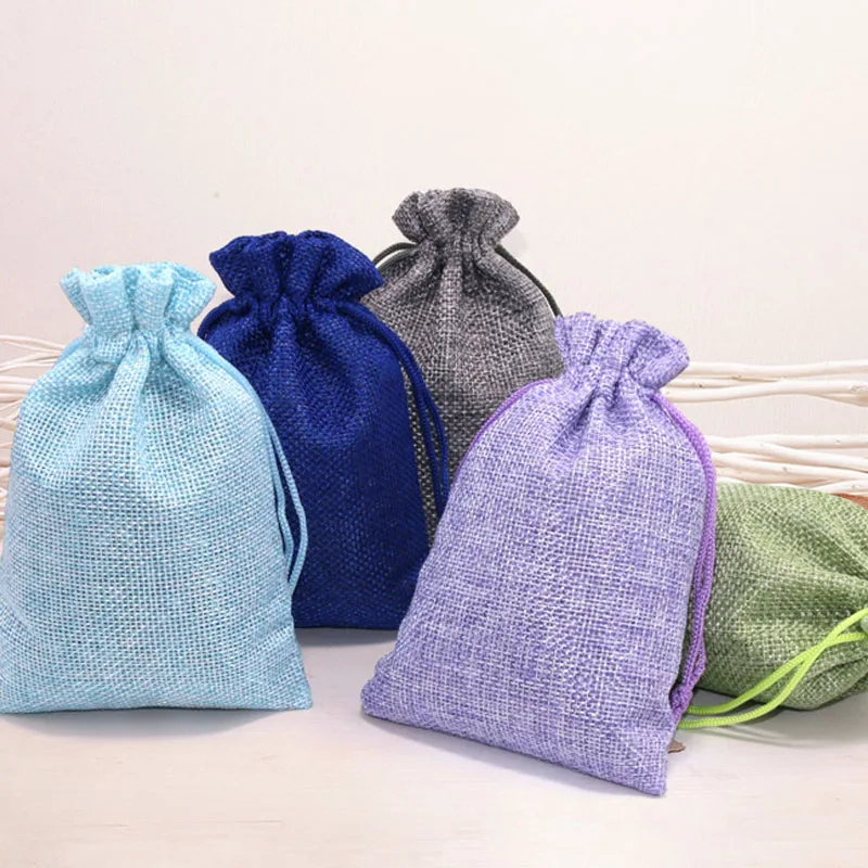 

Hot Selling Linen Empty Bag Drawstring Bag Small Jewelry Bag Storage Bag Mosquito Repellent Chinese Medicine Bag Sachet Bead Bag