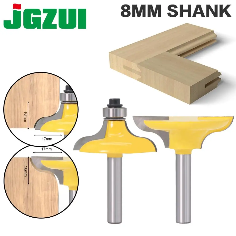 2pcs 8mm Shank Entry Door for Long Tenons Router Bit woodworking cutter bits Tenon Cutter for Woodworking Tool