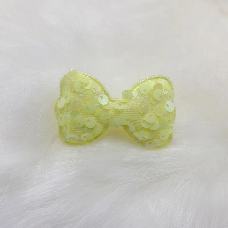 42 Stück/Set, 6 x 3,5 cm, glitzernde Pailletten-Schleifen, gepolsterte Applikationen zum Selbermachen von Haarreif-Accessoires und für Bastelarbeiten, Nähzubehör für Kleidung. – Detail 6