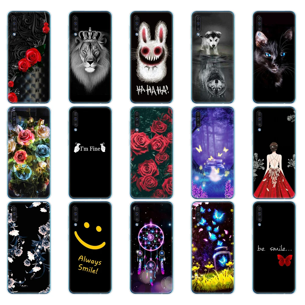 Case For Samsung Galaxy A50 Case Silicone Back Cover For Samsung A50 A505 A505F SM-A505F Soft Coque Funda Skin Shockproof