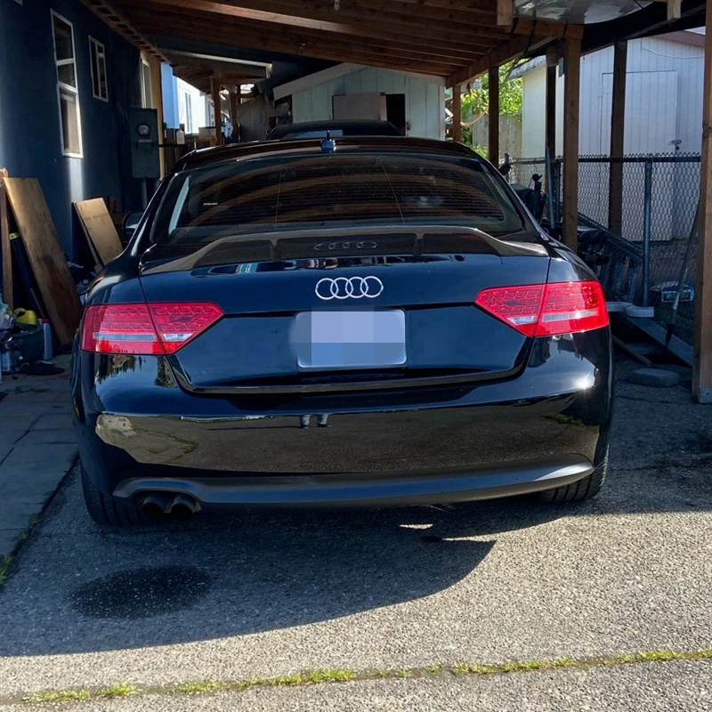

Задний спойлер из углеродного волокна для Audi A5, 4-дверный и 2-дверный купе 2009-2016 гг., крышка багажника R Style