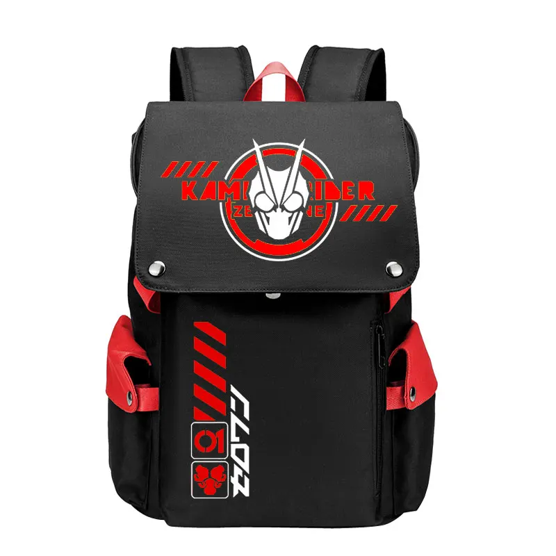 Masked Rider/Kamen Rider Anime School Backpacks Large Flag School Bags Oxford Travel Bagpack Boys Rugzak Laptop Back Pack