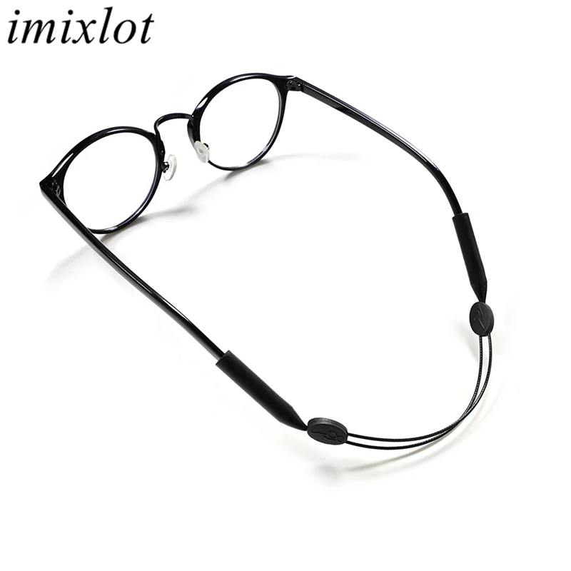 Imixlot Simple Fashion Unisex Scalable Silicone Glasses Strap Neck Cord Sports Eyeglasses Rope String Holder Eyewear Lanyard