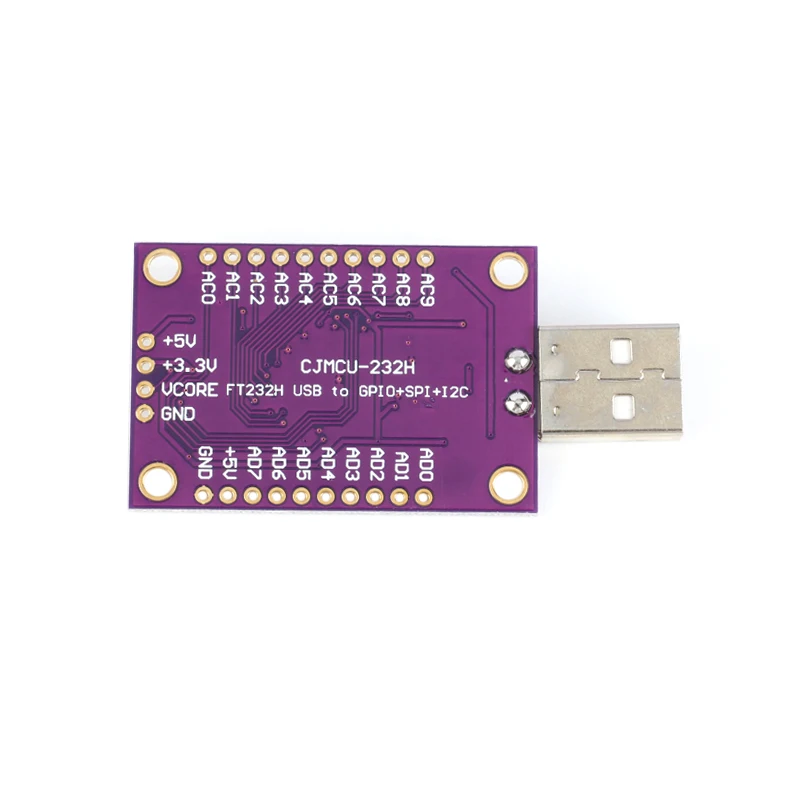 CJMCU FT232H USB a JTAG UART FIFO SPI IIC I2C Módulo de puerto serie FT232H multifunción de alta velocidad 3,3 V 5V