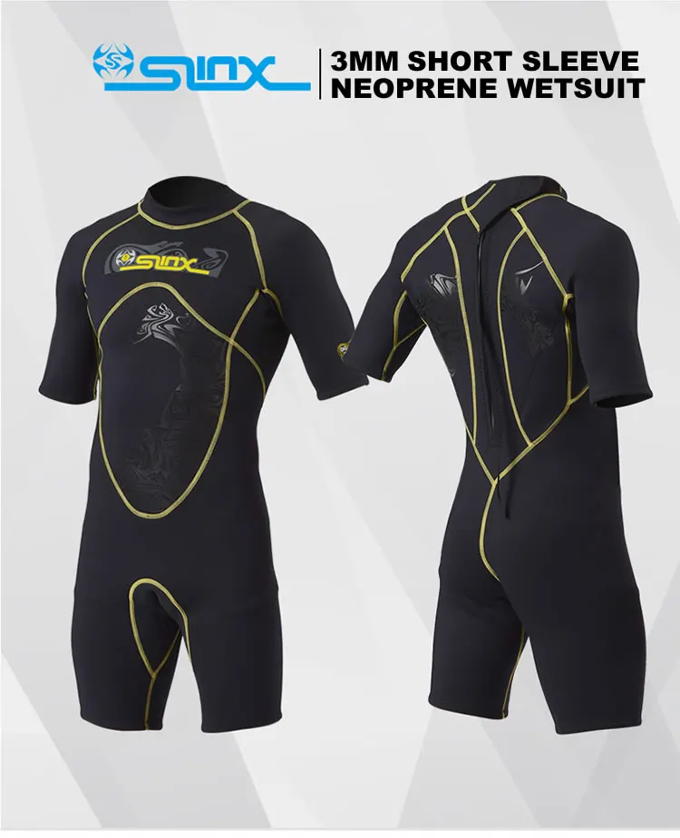 SLINX Diving Short wetsuit 3mm neoprene swimming wetsuit Man snorkeling wetsuit