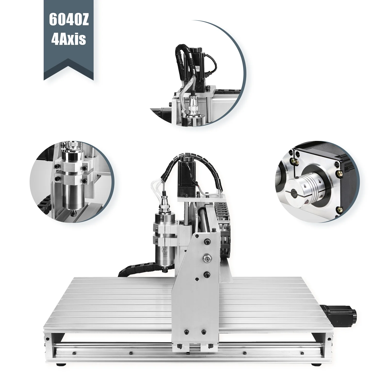 1500W 6040Z 4 Axis CNC Router Engraver Drilling Milling Cutter Carving Tool Ball Screw Arts first