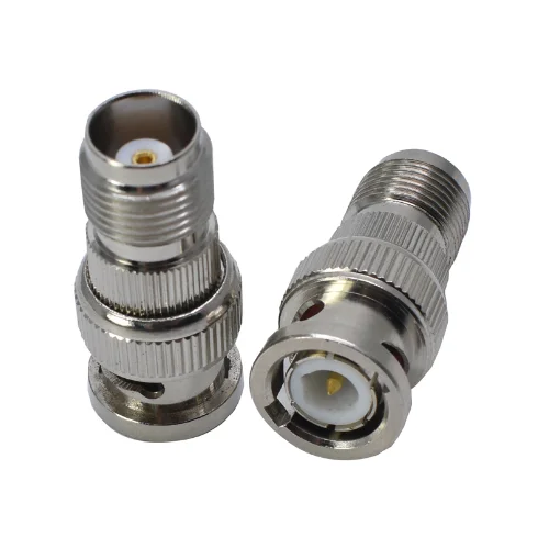 2pcs BNC Male To TNC Female RF Coaxial  Adapter Connectors