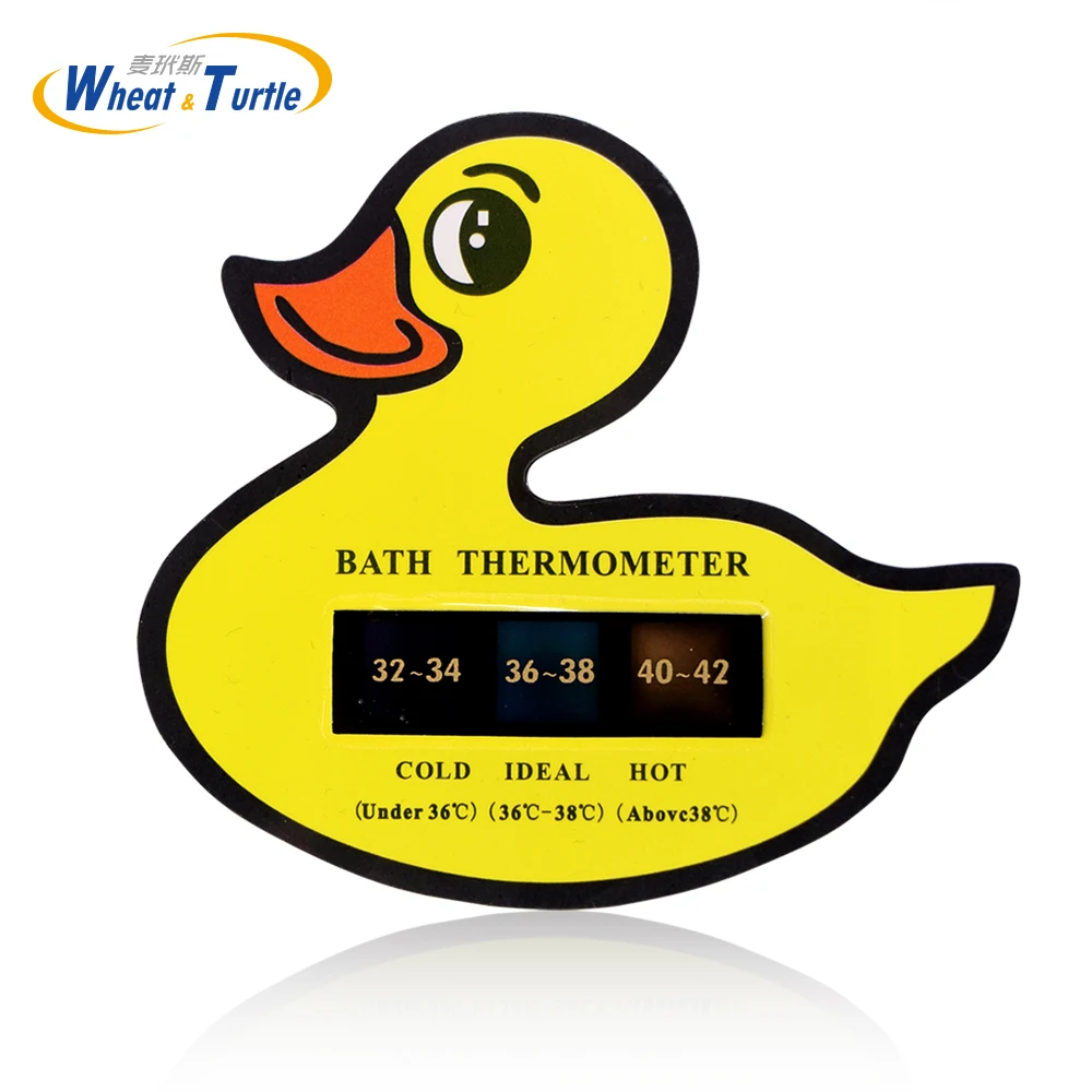 Cute Duck Pattern Babty Safety Care Bath Water Thermometer ABS Swim Pool  Temperature  Lcd Digital