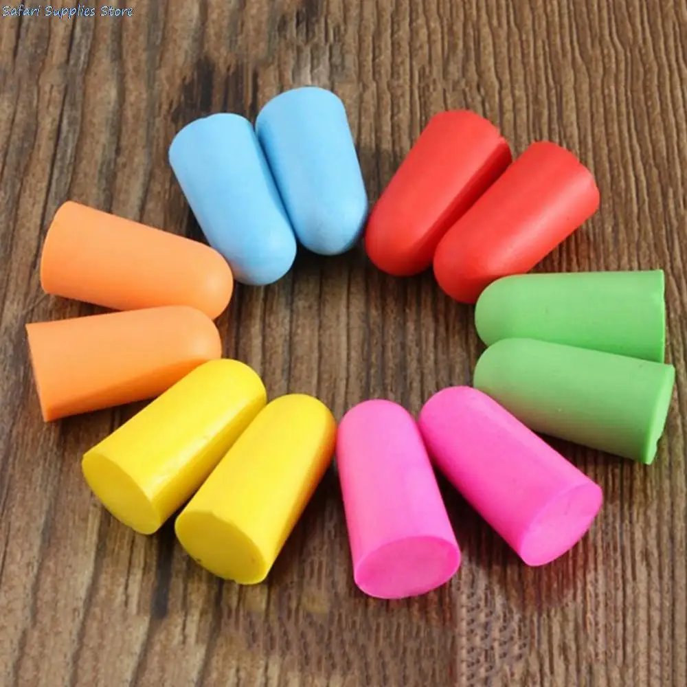 1 Pair Foam Soft Ear Plugs Swimming Protective Earmuffs Protection Ear Noise Sleep Reduction Norope Earplugs