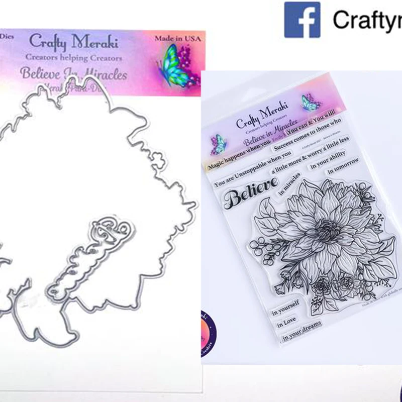 Matrices de découpe en métal, singe, croyance dans les MIRACLES, pochoir pour bricolage, Scrapbooking, Album Photo décoratif, gaufrage, carte en papier