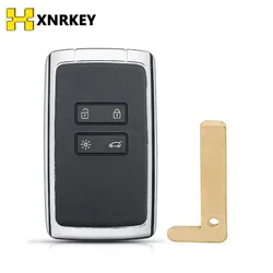 XNRKEY 4 Buttons Key Shell Replacement Car Key Case for Renault Megane 4 Talisman 5 Espace 5 Kadjar with Key Blade