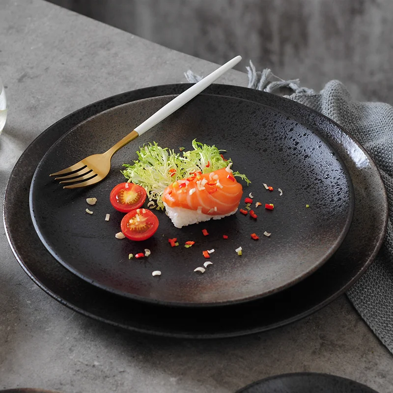 

Ceramic Japanese style plate tableware Western plate Ceramic plate tableware dinner plates