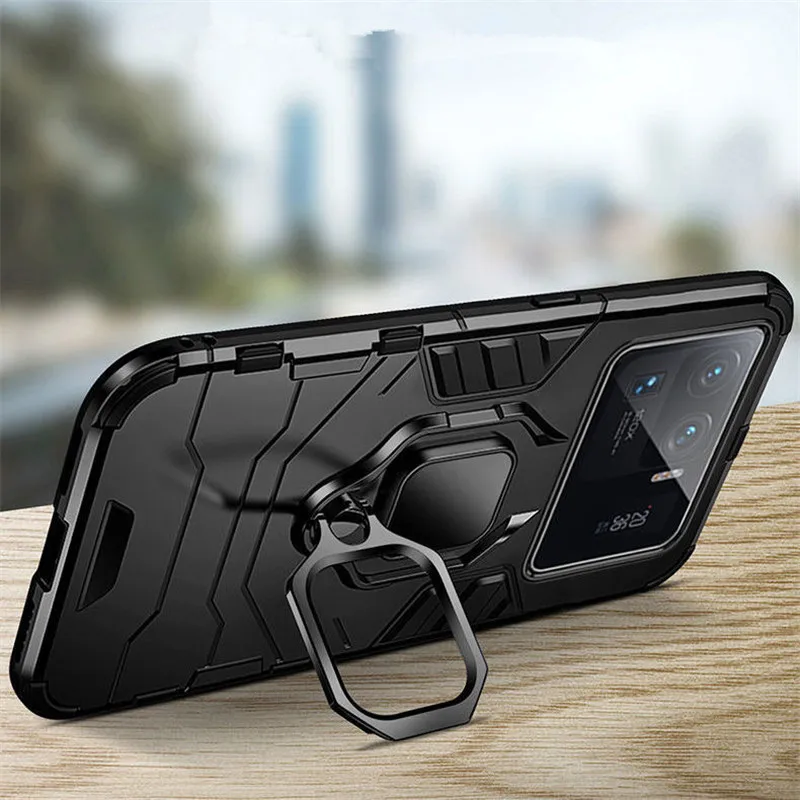 For Xiaomi Mi 11 Ultra Case Ring Stand Back Cover For Xiaomi Mi11 Ultra Cover Protective Shockproof Bumper Coque Funda