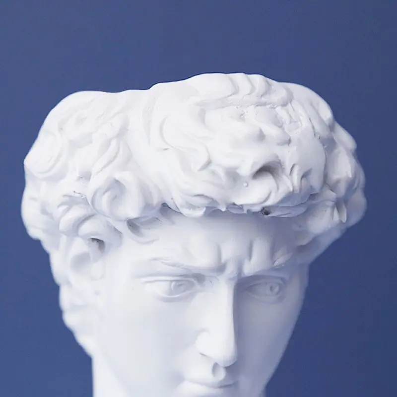 수지 꽃병 홈 인테리어 메이크업 브러시 스토리지 박스 펜 홀더 유럽 스타일 장식 데이비드 헤드 조각 모델 웨딩